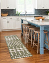 Garden Lattice Oasis Collection Area Rug -  Veranda Runner Green  lifestyle 171