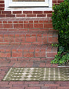 Garden Lattice Oasis Collection Area Rug -  Veranda Runner Green  lifestyle 183