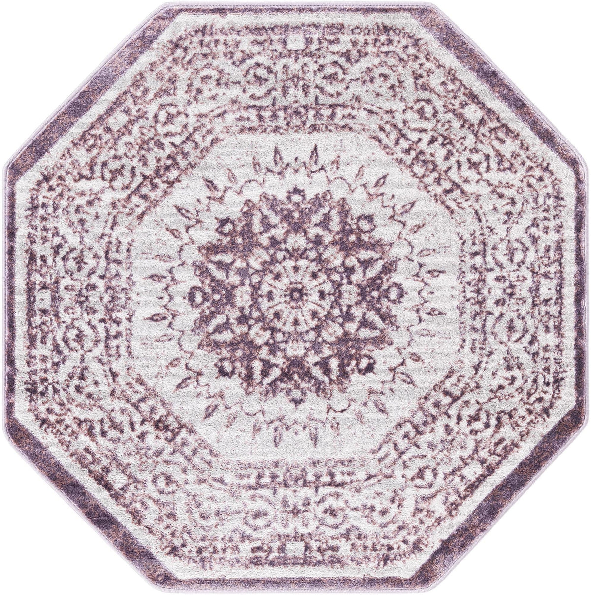 Derbyshire Elegance Collection Area Rug - Buxton Octagon Violet  lifestyle 40