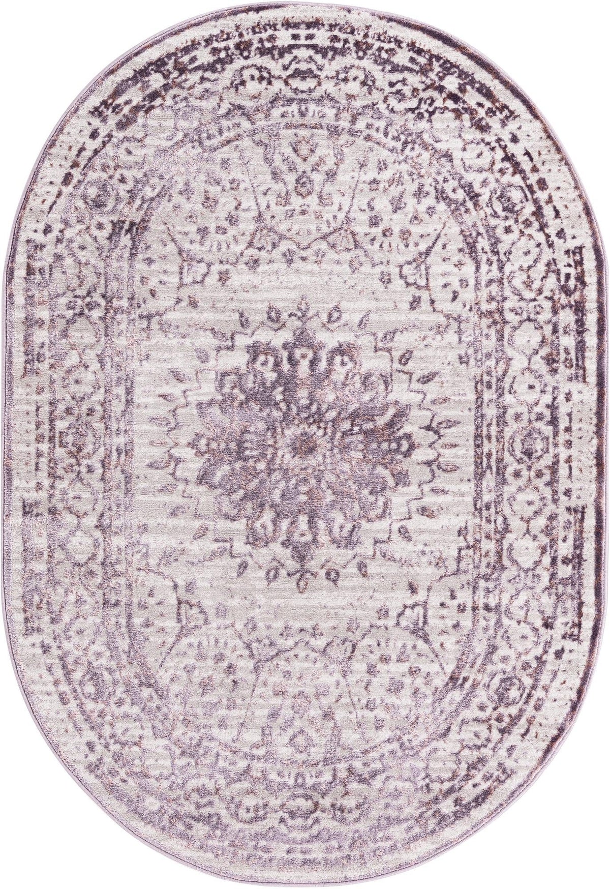Derbyshire Elegance Collection Area Rug - Buxton Oval Violet  lifestyle 42