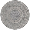 Derbyshire Elegance Collection Area Rug - Buxton Round Gray  lifestyle 15