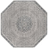 Derbyshire Elegance Collection Area Rug - Buxton Octagon Gray  lifestyle 14