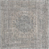 Derbyshire Elegance Collection Area Rug - Buxton Square Gray  lifestyle 17