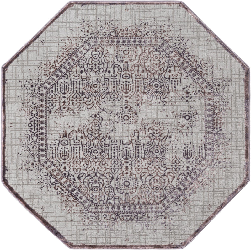 Derbyshire Elegance Collection Area Rug -  Matlock Octagon Violet  lifestyle 23