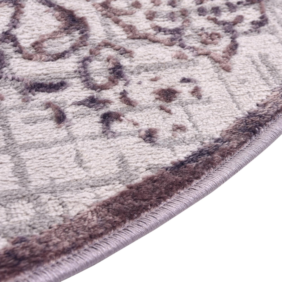 Derbyshire Elegance Collection Area Rug -  Matlock Oval Violet  lifestyle 76