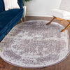 Derbyshire Elegance Collection Area Rug -  Matlock Oval Violet  lifestyle 96