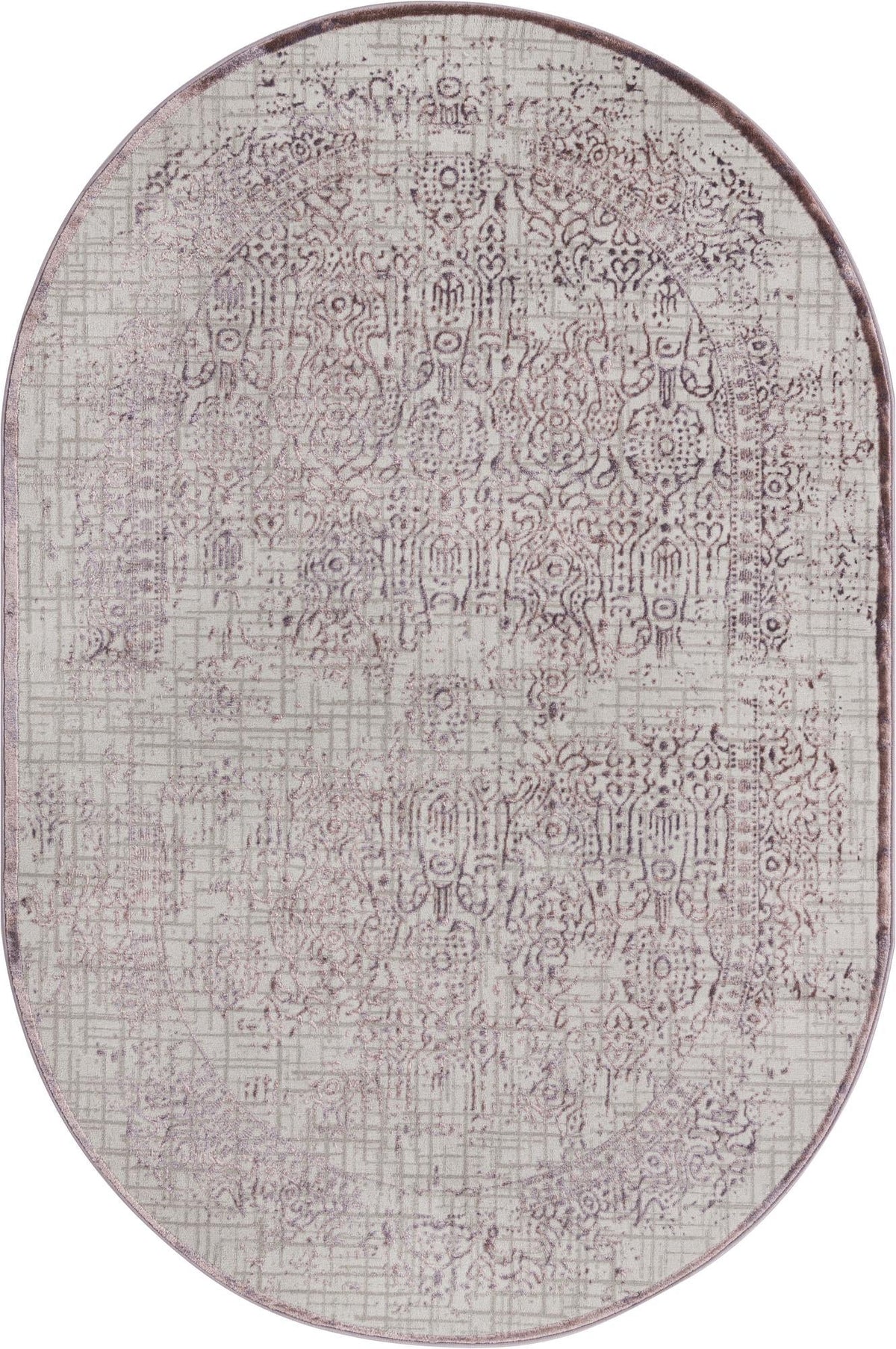 Derbyshire Elegance Collection Area Rug -  Matlock Oval Violet  lifestyle 25