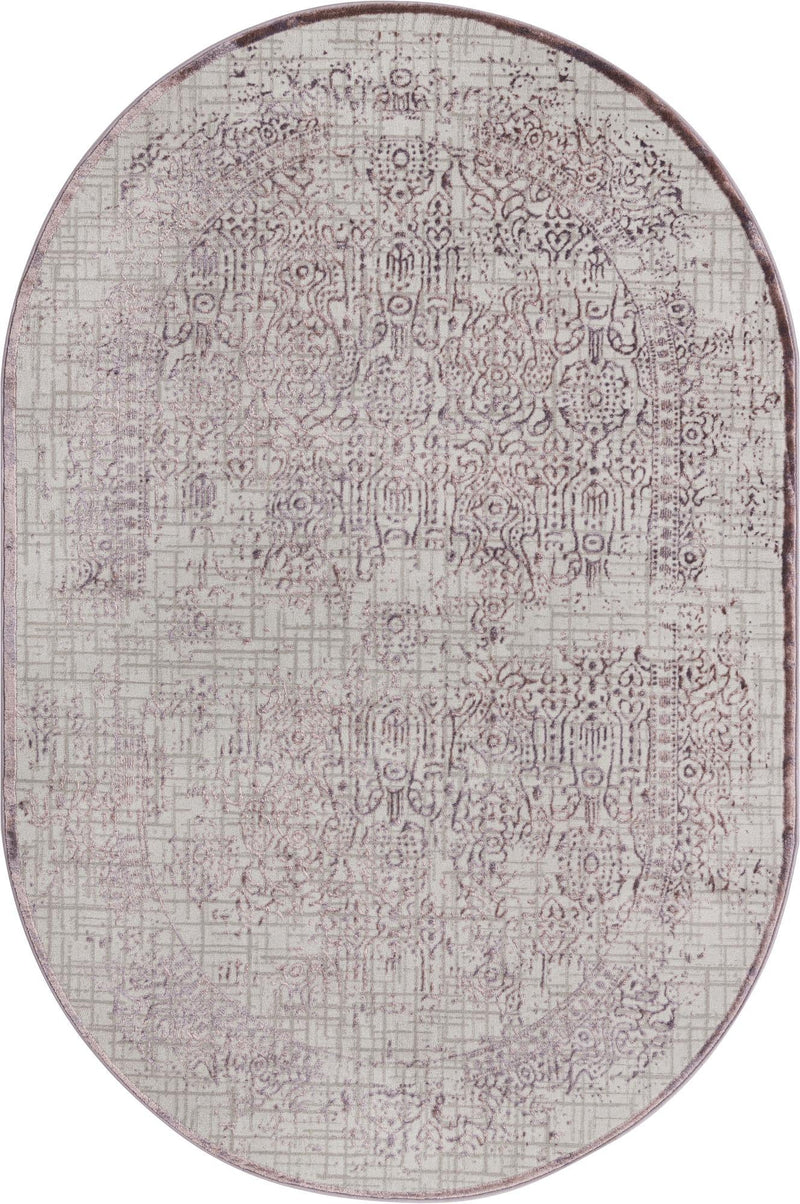 Derbyshire Elegance Collection Area Rug -  Matlock Oval Violet  lifestyle 25