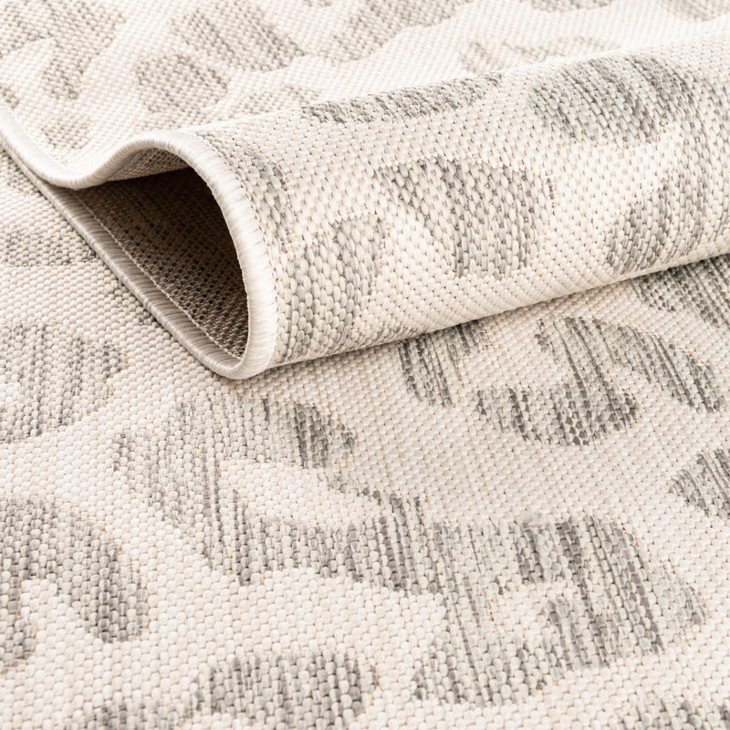 Jungle Expedition Collection Area Rug -  Amazon (Ivory Gray) Square Ivory Gray  lifestyle 4