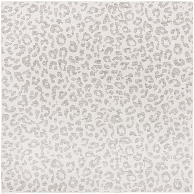 Jungle Expedition Collection Area Rug -  Amazon (Ivory Gray) Square Ivory Gray Main
