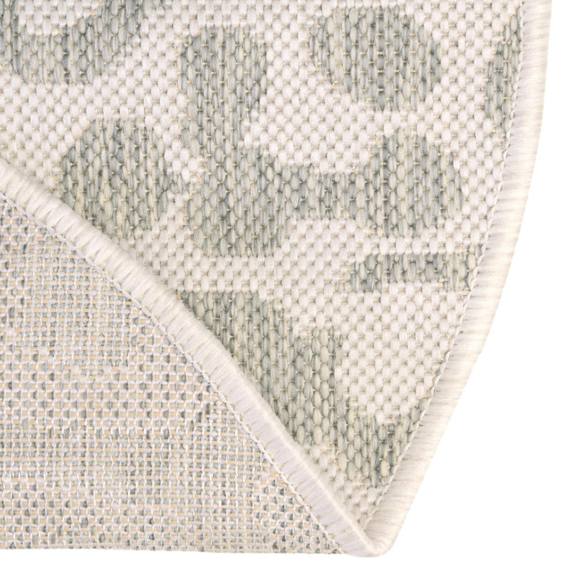 Jungle Expedition Collection Area Rug -  Amazon (Ivory Gray) Round Ivory Gray  lifestyle 13