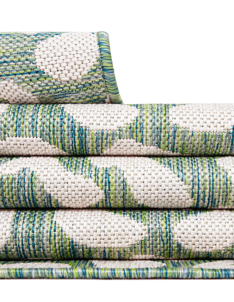 Savannah Escape Collection Area Rug -  Amazon (Green Blue) Rectangle Green Blue  lifestyle 40