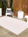 Jungle Expedition Collection Area Rug -  Amazon (Pink Ivory) Rectangle Pink Ivory  lifestyle 2