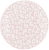 Jungle Expedition Collection Area Rug -  Amazon (Pink Ivory) Round Pink Ivory Main