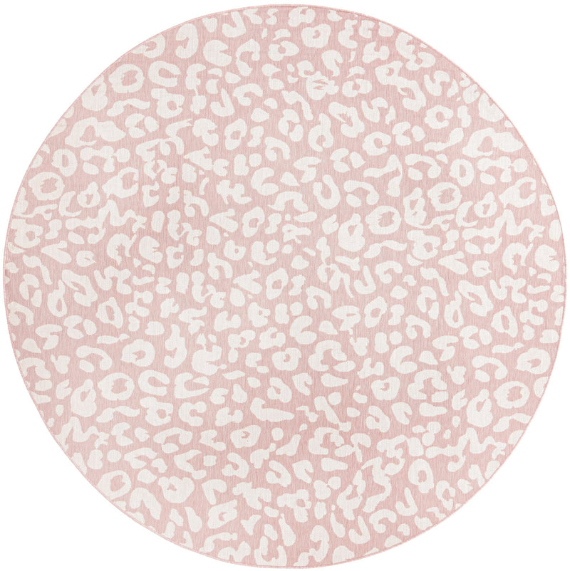 Savannah Escape Collection Area Rug -  Amazon (Pink Ivory) Round Pink Ivory  lifestyle 23