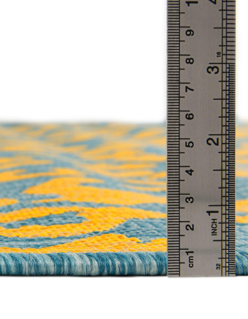 Savannah Escape Collection Area Rug -  Amazon (Blue Yellow) Rectangle Blue Yellow  lifestyle 25