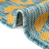 Jungle Expedition Collection Area Rug -  Amazon (Blue Yellow) Square Blue Yellow  lifestyle 8