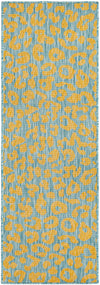 Jungle Expedition Collection Area Rug -  Amazon (Blue Yellow) Runner Blue Yellow Main