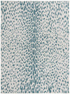 Jungle Expedition Collection Area Rug - Serengeti Rectangle Teal Main