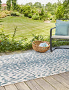 Jungle Expedition Collection Area Rug - Serengeti Rectangle Teal  lifestyle 3