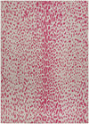 Jungle Expedition Collection Area Rug - Serengeti Rectangle Pink Gray Main