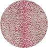 Jungle Expedition Collection Area Rug - Serengeti Round Pink Gray Main