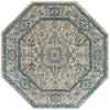 Seville Stripes Collection Area Rug - Cadiz (Light Gray) Octagon Light Gray  lifestyle 6