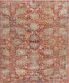 Seville Stripes Collection Area Rug -  Cordoba (Brick Red) Rectangle Brick Red  lifestyle 2