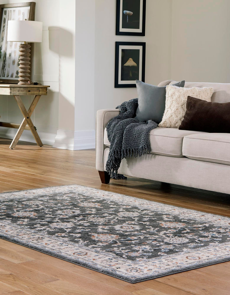 Savannah Elegance Collection Area Rug - Augusta (Fume Gray) Rectangle Fume Gray  lifestyle 3