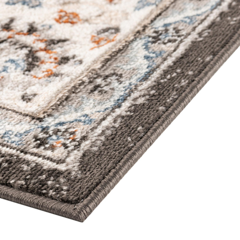 Savannah Elegance Collection Area Rug - Augusta (Fume Gray) Rectangle Fume Gray  lifestyle 6