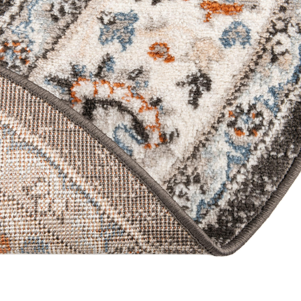 Savannah Elegance Collection Area Rug - Augusta (Fume Gray) Oval Fume Gray  lifestyle 47