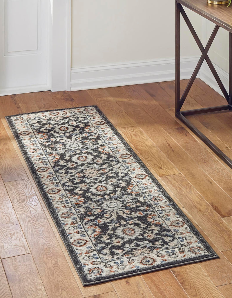 Savannah Elegance Collection Area Rug - Augusta (Fume Gray) Runner Fume Gray  lifestyle 18