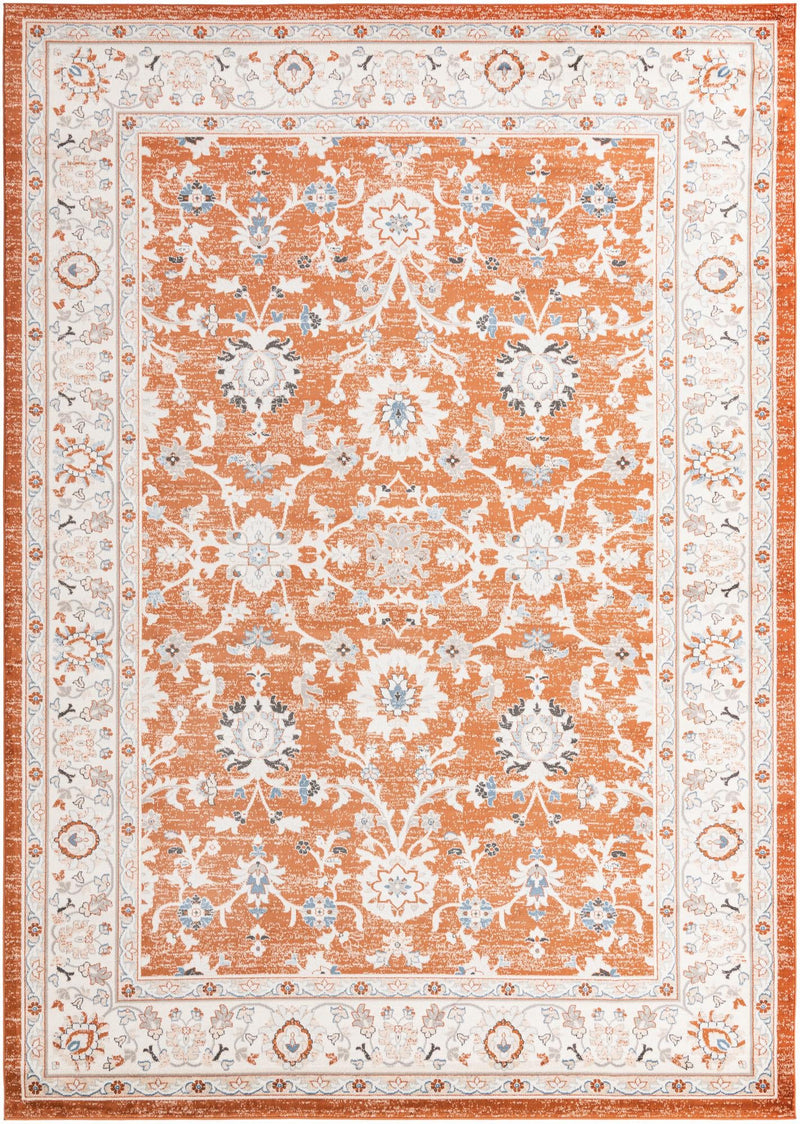 Savannah Elegance Collection Area Rug - Augusta (Rust Red) Rectangle Rust Red Main
