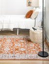 Savannah Elegance Collection Area Rug - Augusta (Rust Red) Rectangle Rust Red  lifestyle 2
