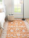 Savannah Elegance Collection Area Rug - Augusta (Rust Red) Rectangle Rust Red  lifestyle 3
