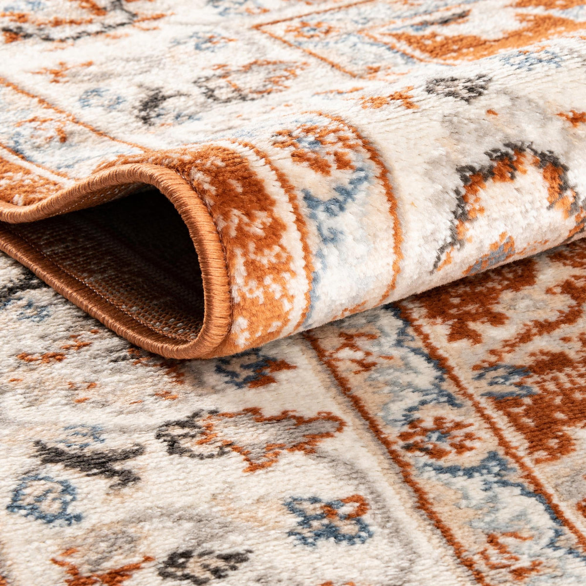 Savannah Elegance Collection Area Rug - Augusta (Rust Red) Rectangle Rust Red  lifestyle 8