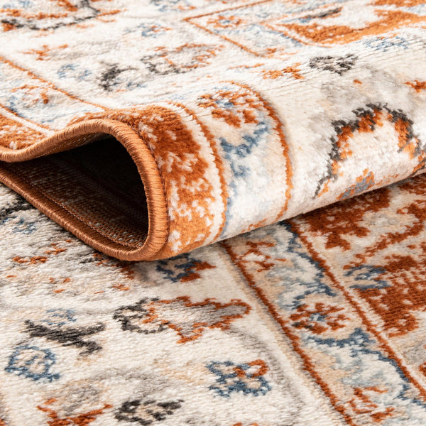 Savannah Elegance Collection Area Rug - Augusta (Rust Red) Rectangle Rust Red  lifestyle 8