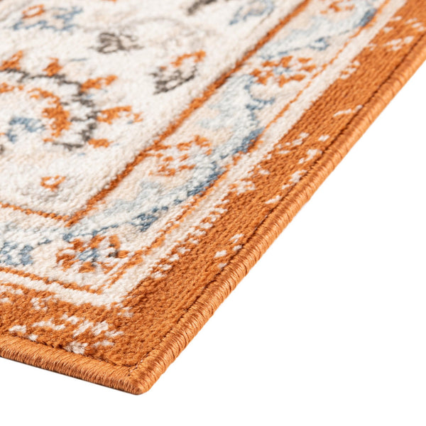 Savannah Elegance Collection Area Rug - Augusta (Rust Red) Rectangle Rust Red  lifestyle 9