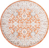 Savannah Elegance Collection Area Rug - Augusta (Rust Red) Round Rust Red  lifestyle 12