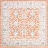 Savannah Elegance Collection Area Rug - Augusta (Rust Red) Square Rust Red  lifestyle 13