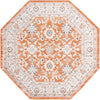 Savannah Elegance Collection Area Rug - Augusta (Rust Red) Octagon Rust Red  lifestyle 15