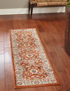 Savannah Elegance Collection Area Rug - Augusta (Rust Red) Runner Rust Red  lifestyle 21