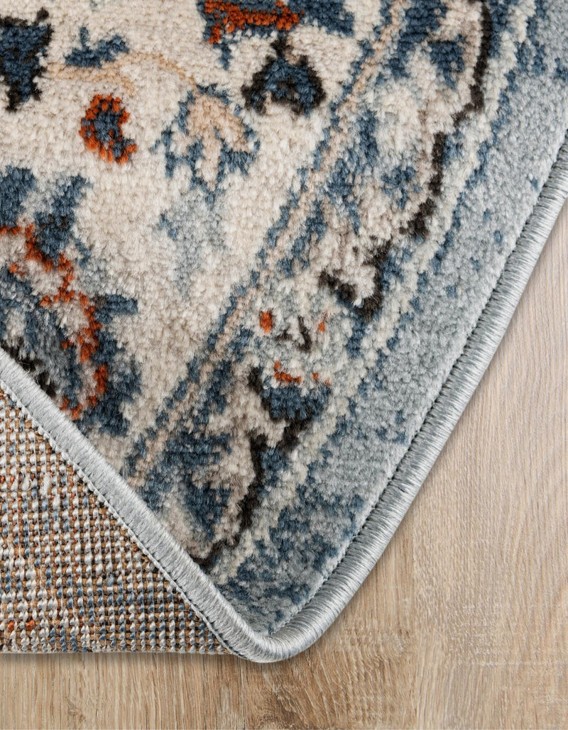 Savannah Elegance Collection Area Rug - Augusta (Aqua Blue) Oval Aqua Blue  lifestyle 39