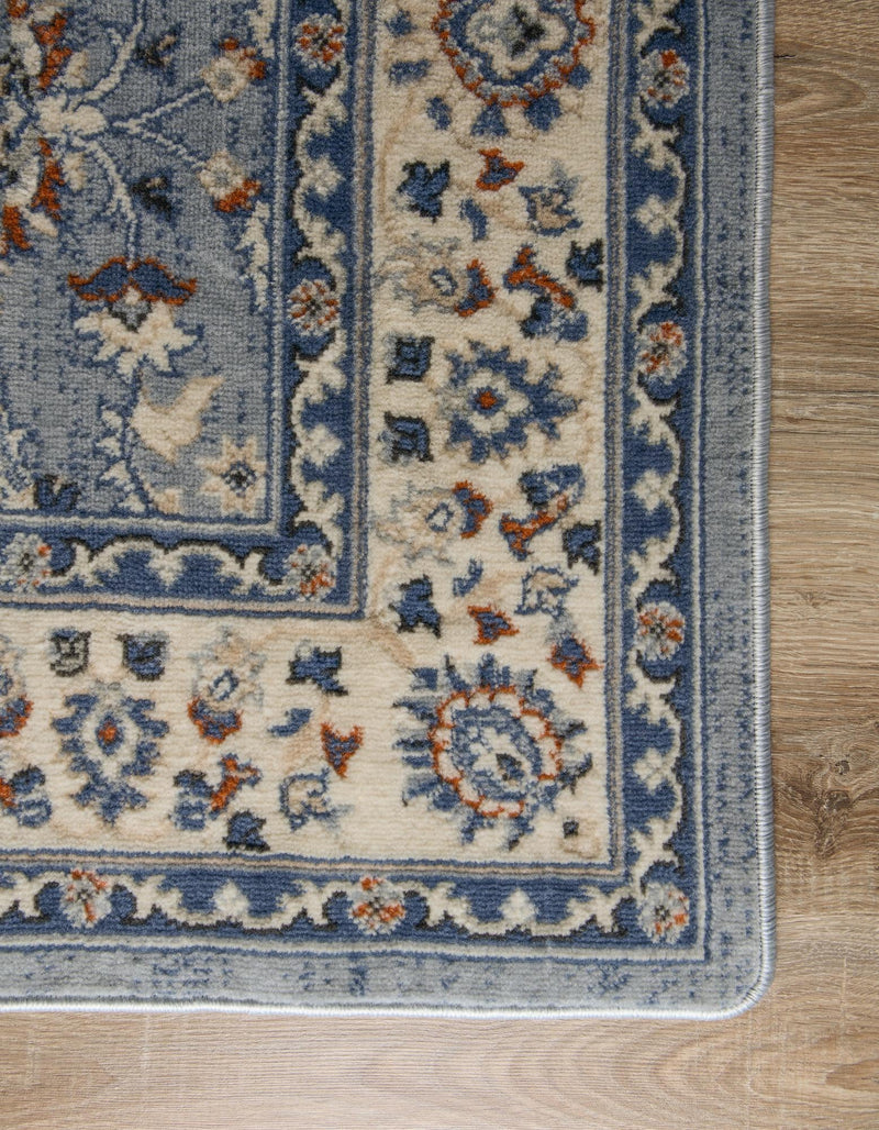 Savannah Elegance Collection Area Rug - Augusta (Aqua Blue) Octagon Aqua Blue  lifestyle 36