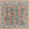Seville Stripes Collection Area Rug -  Granada (Brick Red) Square Brick Red  lifestyle 11