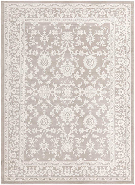 Savannah Elegance Collection Area Rug - Augusta (Light Gray) Rectangle Light Gray Main