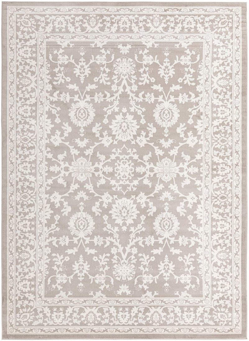 Savannah Elegance Collection Area Rug - Augusta (Light Gray) Rectangle Light Gray Main