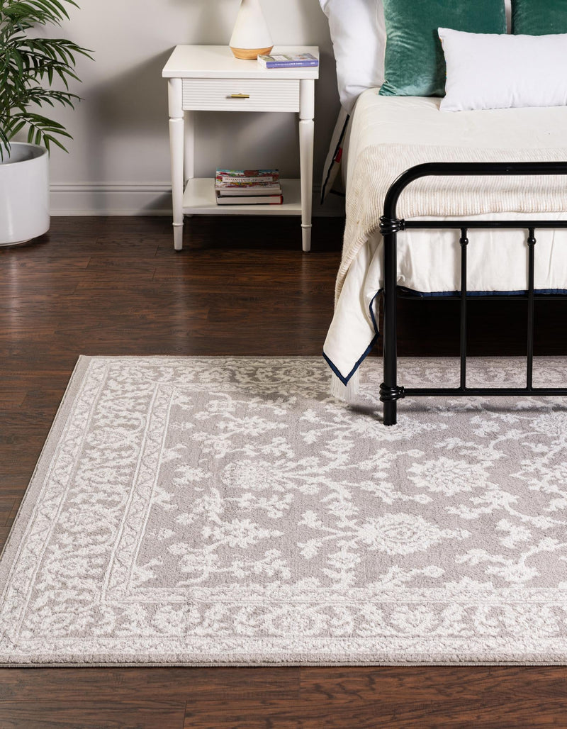 Savannah Elegance Collection Area Rug - Augusta (Light Gray) Rectangle Light Gray  lifestyle 2