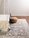 Savannah Elegance Collection Area Rug - Augusta (Light Gray) Rectangle Light Gray  lifestyle 3