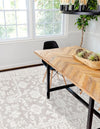 Savannah Elegance Collection Area Rug - Augusta (Light Gray) Rectangle Light Gray  lifestyle 8